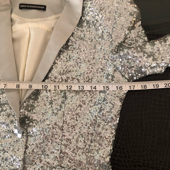 DRYKORN for beautiful people Sequined Fitted Luxury Tailored Jacket - Picture 16 of 16